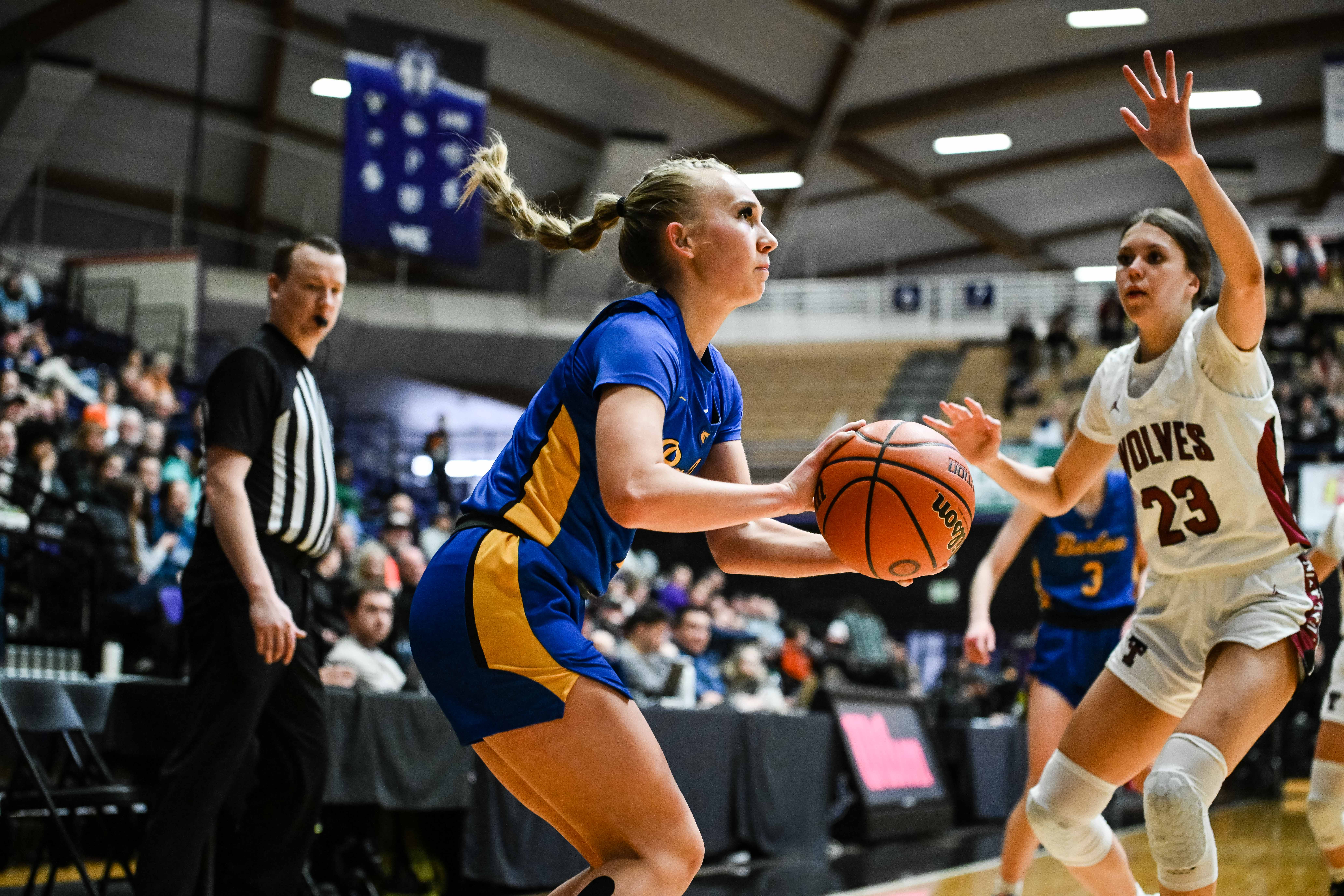 Barlow Tualatin 6A Oregon girls basketball quarterfinal Naji Saker -78